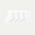 Junior Lightweight Calf Sock 4-Pack - White