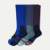 Men's Performance Compression Sock 3-Pack - Plum Cobalt Mix L [8440]