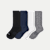 Modern Rib Calf Sock 4-Pack - white black mix [9281]