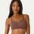 Ribbed Seamless Scoop Bralette - Hickory WO1 [7729]