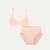 Women’s No Show Plunge Bralette + High Rise Brief - Pink Sandstone