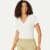 Air Slub V-Neck T-Shirt Soft White WO4