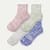 Summer Slub Quarter Sock 4-Pack - Sage Mauve Mix L [9102]