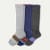 Women's Merino Wool Blend Everyday Compression Socks 3-Pack (15-20mmHg) - Blue Haze Mix