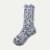 Slub Calf Sock- pacific blue- layflat
