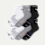 Men's Running Quarter Sock 6-Pack - Black Core Mix 