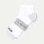 Ankle Compression Socks - Bright White - L [7761]
