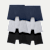 Men's Cotton Modal Blend Boxer Brief 6-Pack - Grey Black Navy Mix L
