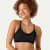 Ribbed Seamless Scoop Bralette - Black WO1 [7729]