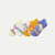 Youth Rainforest Friends Ankle Sock 4-Pack - Tangerine Lime Mix L [8457]