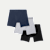 Men's Cotton Modal Blend Boxer Brief - Classic Fly 3-Pack - Grey Navy Black Mix L