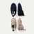Toddler Gripper Slipper Navy Taupe Mix 2-Pack L
