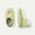 Toddler Gripper Slipper - Soft Lime L [8534] Front + Slide