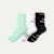Running Half Calf Sock 3-Pack - Foam Green Mix L
