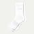 Lightweight Athletic Half-Calf Socks - White - L [8298]