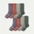 Women's Merino Wool Blend Calf Sock 8-Pack - Lavender Sage Mix L