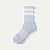 Women's Vintage Stripes Half Calf Socks - sky sail blue L [8889]
