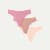 Women's No Show Thong 3-Pack - Rose Coco Sandstone Mix L