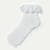 Ruffle Lace Quarter Socks - white L [9966]