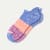 Tri-Block Ankle Socks Marled Violet And Magenta L