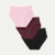 Women's Super Soft Brief 3-Pack - Pink Burgundy Black Mix L