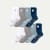 Women's Gripper Half Calf Sock 8-Pack - Blue Grey Mix L