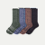 Men's Merino Wool Blend Calf Sock 4-Pack - navy glacier mix L [10258]
