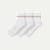 Studio Gripper Quarter Sock 3-Pack - White L