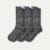 Women's Fuzzy Sock 3-Pack - black sparkle L