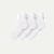 Women's Lightweight Bow Quarter Sock 3-Pack - white bow mix L