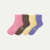 Modern Rib Quarter Socks - rose dusk mix L [10593]