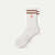 Modern Rib Half Calf Socks - rose L [10941]