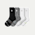 All Sport Calf Sock 4-Pack - Black White Charcoal Multi L