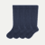 Men's Dress Knee High Sock 4-Pack - Solid Navy