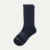 Merino Wool Blend Calf Socks - Navy L [7800]
