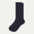 Modern Rib Calf Socks - black charcoal L [10035]
