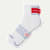 All-Purpose Performance Quarter Socks - white oyster blue L[10060]