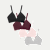 Women's Seamless Triangle Bralette 4-Pack - Shimmer Burgundy Mix L