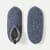 Adult Marl Gripper Slipper - Pebble L [6717]
