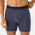 Cotton Modal Blend Boxer Brief - Classic Fly - Midnight Navy / Washed Black Micro Stripe MO1 [8470]