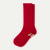 Pointelle Calf Socks - heritage red L [9728]