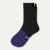 Running Half Calf Socks Black / Light Indigo L [9152]