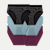 Women's Seamless Brief 6-Pack - Fog Stripe Fig Mix L