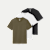 Men's Pima Cotton Slim Crew Neck T-Shirt 3-Pack - Canyon White Black Mix L