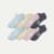 Women's Modern Rib Ankle Sock 8-Pack - Willow Sand Mix L