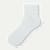 Lightweight Rhinestone Quarter Socks - white L [9724]