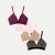 Women's Seamless Triangle Bralette 4-Pack - Stripe Pink Nude Mix L