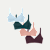 Women's No Show Plunge Bralette 4-Pack - Teal Glacier Pink Mix L