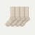 Merino Wool Blend Calf Sock 4-Pack - khaki L