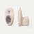 Baby Gripper Slipper - Blush Sand L Front + Side [8518]